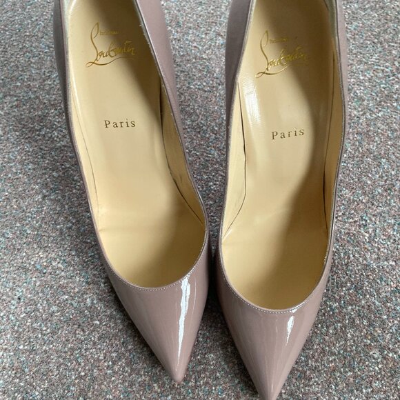 New Paris Christian Louboutin Taupe Shoes - Picture 2 of 13